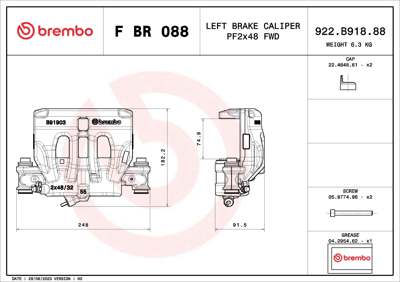 BREMBO Bremssattel
