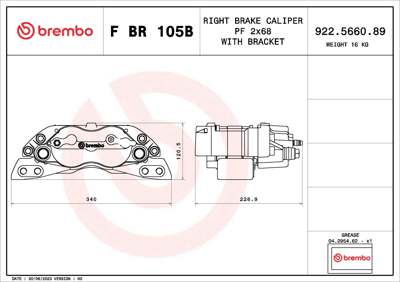 BREMBO Bremssattel