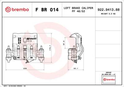 BREMBO Bremssattel