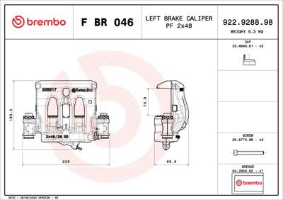 BREMBO Bremssattel