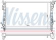 NISSENS Radiator 10371866 Cooling fins material: Aluminium, Core Depth [mm]: 26, Core Length [mm]: 730, Core Width [mm]: 438, Inlet O [mm]: 38, Outlet O [mm]: 38, Radiator type: Brazed cooling fins, Supplementary Article/Info 2: without expansion tank, Supplementary Article/Supplementary Info: without gasket/seal, Water Tank Material (radiator): Plastic 5.