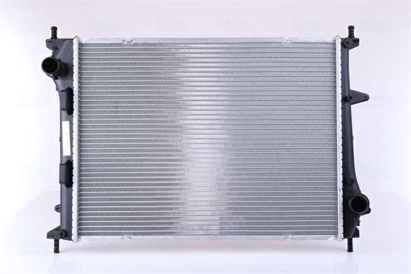 NISSENS Radiator 10371876 Cooling fins material: Aluminium, Core Depth [mm]: 26, Core Length [mm]: 530, Core Width [mm]: 398, Inlet O [mm]: 35, Outlet O [mm]: 35, Radiator type: Brazed cooling fins, Supplementary Article/Info 2: without cap, without expansion tank, Supplementary Article/Supplementary Info: with gaskets/seals, Water Tank Material (radiator): Plastic 1.