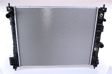 NISSENS Radiator 10371886 Cooling fins material: Aluminium, Core Depth [mm]: 26, Core Length [mm]: 620, Core Width [mm]: 507, Inlet O [mm]: 34,5, Outlet O [mm]: 38,5, Radiator type: Brazed cooling fins, Supplementary Article/Info 2: without expansion tank, Supplementary Article/Supplementary Info: without gasket/seal, Water Tank Material (radiator): Plastic 1.