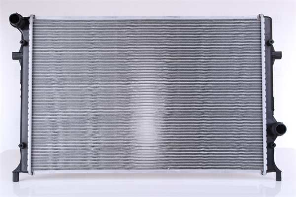NISSENS Radiator 10371798 Cooling fins material: Aluminium, Core Depth [mm]: 32, Core Length [mm]: 648, Core Width [mm]: 430, Inlet O [mm]: 32,5, Outlet O [mm]: 32,5, Radiator type: Brazed cooling fins, Supplementary Article/Info 2: with cap, without expansion tank, Supplementary Article/Supplementary Info: without gasket/seal, Water Tank Material (radiator): Plastic 1.
