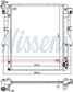 NISSENS Radiator 10371857 Cooling fins material: Aluminium, Core Depth [mm]: 16, Core Length [mm]: 525, Core Width [mm]: 638, Inlet O [mm]: 35, Outlet O [mm]: 35, Radiator type: Brazed cooling fins, Supplementary Article/Info 2: without expansion tank, Supplementary Article/Supplementary Info: without gasket/seal, Water Tank Material (radiator): Plastic 6.