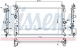 NISSENS Radiator 10371888 Cooling fins material: Aluminium, Core Depth [mm]: 16, Core Length [mm]: 620, Core Width [mm]: 374, Inlet O [mm]: 34, Outlet O [mm]: 34, Radiator type: Brazed cooling fins, Supplementary Article/Info 2: without expansion tank, Supplementary Article/Supplementary Info: with gaskets/seals, Water Tank Material (radiator): Plastic Technical Information: Radiator with 5mm system-Advanced technology with higher power effect 6.