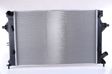 NISSENS Radiator 10371860 Cooling fins material: Aluminium, Core Depth [mm]: 16, Core Length [mm]: 610, Core Width [mm]: 398, Inlet O [mm]: 33, Outlet O [mm]: 33, Radiator type: Brazed cooling fins, Supplementary Article/Info 2: without expansion tank, Supplementary Article/Supplementary Info: without gasket/seal, Water Tank Material (radiator): Plastic 1.