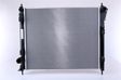 NISSENS Radiator 10371812 Cooling fins material: Aluminium, Core Depth [mm]: 16, Core Length [mm]: 508, Core Width [mm]: 432, Inlet O [mm]: 35,5, Outlet O [mm]: 28,5, Radiator type: Brazed cooling fins, Supplementary Article/Info 2: without expansion tank, Supplementary Article/Supplementary Info: without gasket/seal, Water Tank Material (radiator): Plastic Technical Information: Radiator with 5mm system-Advanced technology with higher power effect 2.
