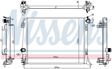 NISSENS Radiator 10371837 Cooling fins material: Aluminium, Core Depth [mm]: 26, Core Length [mm]: 540, Core Width [mm]: 428, Inlet O [mm]: 35, Outlet O [mm]: 35, Radiator type: Brazed cooling fins, Supplementary Article/Info 2: without expansion tank, Supplementary Article/Supplementary Info: with gaskets/seals, Water Tank Material (radiator): Plastic 6.