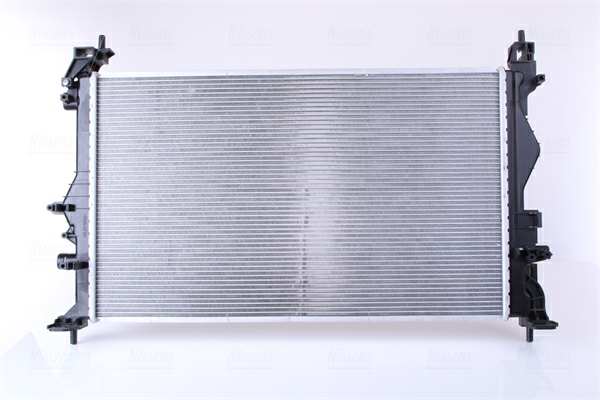 NISSENS Radiator 10371889 Cooling fins material: Aluminium, Core Depth [mm]: 16, Core Length [mm]: 620, Core Width [mm]: 374, Inlet O [mm]: 34, Outlet O [mm]: 34, Radiator type: Brazed cooling fins, Supplementary Article/Info 2: without expansion tank, Supplementary Article/Supplementary Info: with gaskets/seals, Water Tank Material (radiator): Plastic Technical Information: Radiator with 5mm system-Advanced technology with higher power effect 1.