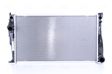 NISSENS Radiator 10371874 Cooling fins material: Aluminium, Core Depth [mm]: 32, Core Length [mm]: 600, Core Width [mm]: 336, Inlet O [mm]: 38,5, Outlet O [mm]: 38,5, Radiator type: Brazed cooling fins, Supplementary Article/Info 2: without cap, without expansion tank, Supplementary Article/Supplementary Info: with gaskets/seals, Water Tank Material (radiator): Plastic Technical Information: Radiator with 5mm system-Advanced technology with higher power effect 2.