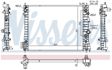 NISSENS Radiator 10371886 Cooling fins material: Aluminium, Core Depth [mm]: 26, Core Length [mm]: 620, Core Width [mm]: 507, Inlet O [mm]: 34,5, Outlet O [mm]: 38,5, Radiator type: Brazed cooling fins, Supplementary Article/Info 2: without expansion tank, Supplementary Article/Supplementary Info: without gasket/seal, Water Tank Material (radiator): Plastic 5.