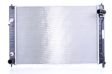 NISSENS Radiator 10371851 Cooling fins material: Aluminium, Core Depth [mm]: 16, Core Length [mm]: 635, Core Width [mm]: 455, Radiator type: Brazed cooling fins, Supplementary Article/Supplementary Info: with oil cooler, Water Tank Material (radiator): Plastic 1.