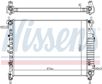 NISSENS Radiator 10371822 Cooling fins material: Aluminium, Core Depth [mm]: 32, Core Length [mm]: 675, Core Width [mm]: 498, Inlet O [mm]: 34, Outlet O [mm]: 34, Radiator type: Brazed cooling fins, Supplementary Article/Info 2: without expansion tank, Supplementary Article/Supplementary Info: without gasket/seal, Water Tank Material (radiator): Plastic 7.