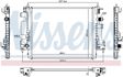 NISSENS Radiator 10371892 Cooling fins material: Aluminium, Core Depth [mm]: 16, Core Length [mm]: 480, Core Width [mm]: 397, Inlet O [mm]: 28, Outlet O [mm]: 28, Radiator type: Brazed cooling fins, Supplementary Article/Info 2: without expansion tank, Supplementary Article/Supplementary Info: without gasket/seal, Water Tank Material (radiator): Plastic Technical Information: Radiator with 5mm system-Advanced technology with higher power effect 5.