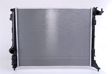 NISSENS Radiator 10371837 Cooling fins material: Aluminium, Core Depth [mm]: 26, Core Length [mm]: 540, Core Width [mm]: 428, Inlet O [mm]: 35, Outlet O [mm]: 35, Radiator type: Brazed cooling fins, Supplementary Article/Info 2: without expansion tank, Supplementary Article/Supplementary Info: with gaskets/seals, Water Tank Material (radiator): Plastic 3.