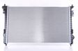 NISSENS Radiator 10371866 Cooling fins material: Aluminium, Core Depth [mm]: 26, Core Length [mm]: 730, Core Width [mm]: 438, Inlet O [mm]: 38, Outlet O [mm]: 38, Radiator type: Brazed cooling fins, Supplementary Article/Info 2: without expansion tank, Supplementary Article/Supplementary Info: without gasket/seal, Water Tank Material (radiator): Plastic 3.