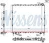 NISSENS Radiator 10371898 Cooling fins material: Aluminium, Core Depth [mm]: 26, Core Length [mm]: 580, Core Width [mm]: 734, Inlet O [mm]: 38,5, Outlet O [mm]: 38,5, Radiator type: Brazed cooling fins, Supplementary Article/Info 2: without cap, without expansion tank, Supplementary Article/Supplementary Info: with gaskets/seals, Water Tank Material (radiator): Plastic Technical Information: Radiator with 5mm system-Advanced technology with higher power effect 6.