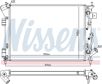 NISSENS Radiator 10371904 Cooling fins material: Aluminium, Core Depth [mm]: 28, Core Length [mm]: 553, Core Width [mm]: 400, Radiator type: Brazed cooling fins, Water Tank Material (radiator): Plastic 5.