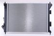 NISSENS Radiator 10371917 Cooling fins material: Aluminium, Core Depth [mm]: 16, Core Length [mm]: 550, Core Width [mm]: 397, Inlet O [mm]: 35, Outlet O [mm]: 33, Radiator type: Brazed cooling fins, Supplementary Article/Info 2: without expansion tank, Supplementary Article/Supplementary Info: with oil cooler, without gasket/seal, Water Tank Material (radiator): Plastic 3.