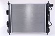 NISSENS Radiator 10371916 Cooling fins material: Aluminium, Core Depth [mm]: 16, Core Length [mm]: 420, Core Width [mm]: 362, Inlet O [mm]: 33, Outlet O [mm]: 33, Radiator type: Brazed cooling fins, Supplementary Article/Info 2: without expansion tank, Supplementary Article/Supplementary Info: with oil cooler, without gasket/seal, Water Tank Material (radiator): Plastic 2.
