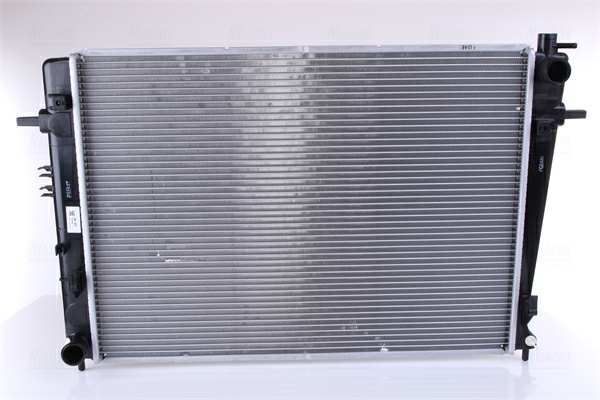 NISSENS Radiator 10371925 Cooling fins material: Aluminium, Core Depth [mm]: 16, Core Length [mm]: 640, Core Width [mm]: 438, Inlet O [mm]: 35, Outlet O [mm]: 35, Radiator type: Brazed cooling fins, Supplementary Article/Info 2: without expansion tank, Supplementary Article/Supplementary Info: with gaskets/seals, Water Tank Material (radiator): Plastic 1.
