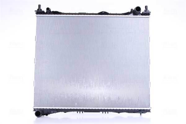 NISSENS Radiator 10371898 Cooling fins material: Aluminium, Core Depth [mm]: 26, Core Length [mm]: 580, Core Width [mm]: 734, Inlet O [mm]: 38,5, Outlet O [mm]: 38,5, Radiator type: Brazed cooling fins, Supplementary Article/Info 2: without cap, without expansion tank, Supplementary Article/Supplementary Info: with gaskets/seals, Water Tank Material (radiator): Plastic Technical Information: Radiator with 5mm system-Advanced technology with higher power effect 1.