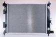 NISSENS Radiator 10371923 Cooling fins material: Aluminium, Core Depth [mm]: 26, Core Length [mm]: 500, Core Width [mm]: 376, Inlet O [mm]: 35, Outlet O [mm]: 33, Radiator type: Brazed cooling fins, Supplementary Article/Info 2: without expansion tank, Supplementary Article/Supplementary Info: with oil cooler, without gasket/seal, Water Tank Material (radiator): Plastic 1.