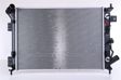 NISSENS Radiator 10371904 Cooling fins material: Aluminium, Core Depth [mm]: 28, Core Length [mm]: 553, Core Width [mm]: 400, Radiator type: Brazed cooling fins, Water Tank Material (radiator): Plastic 1.
