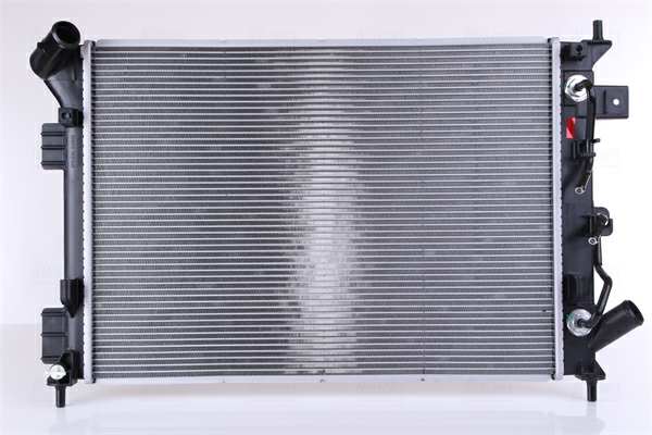 NISSENS Radiator 10371904 Cooling fins material: Aluminium, Core Depth [mm]: 28, Core Length [mm]: 553, Core Width [mm]: 400, Radiator type: Brazed cooling fins, Water Tank Material (radiator): Plastic 1.