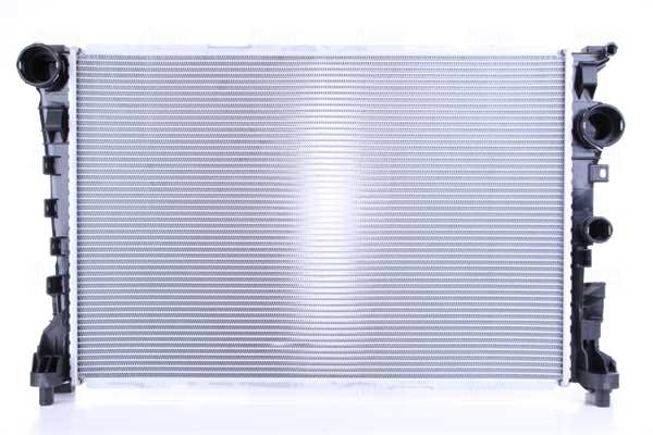 NISSENS Radiator 10371914 Cooling fins material: Aluminium, Core Depth [mm]: 32, Core Length [mm]: 640, Core Width [mm]: 430, Inlet O [mm]: 45,5, Outlet O [mm]: 45,5, Radiator type: Brazed cooling fins, Supplementary Article/Info 2: without cap, without expansion tank, Supplementary Article/Supplementary Info: with gaskets/seals, Water Tank Material (radiator): Plastic 1.