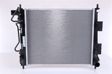 NISSENS Radiator 10371916 Cooling fins material: Aluminium, Core Depth [mm]: 16, Core Length [mm]: 420, Core Width [mm]: 362, Inlet O [mm]: 33, Outlet O [mm]: 33, Radiator type: Brazed cooling fins, Supplementary Article/Info 2: without expansion tank, Supplementary Article/Supplementary Info: with oil cooler, without gasket/seal, Water Tank Material (radiator): Plastic 1.