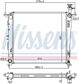 NISSENS Radiator 10371907 Cooling fins material: Aluminium, Core Depth [mm]: 32, Core Length [mm]: 510, Core Width [mm]: 484, Inlet O [mm]: 35,5, Outlet O [mm]: 35,5, Radiator type: Brazed cooling fins, Water Tank Material (radiator): Plastic 2.