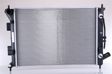 NISSENS Radiator 10371918 Cooling fins material: Aluminium, Core Depth [mm]: 16, Core Length [mm]: 550, Core Width [mm]: 400, Radiator type: Brazed cooling fins, Water Tank Material (radiator): Plastic 1.