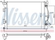 NISSENS Radiator 10371917 Cooling fins material: Aluminium, Core Depth [mm]: 16, Core Length [mm]: 550, Core Width [mm]: 397, Inlet O [mm]: 35, Outlet O [mm]: 33, Radiator type: Brazed cooling fins, Supplementary Article/Info 2: without expansion tank, Supplementary Article/Supplementary Info: with oil cooler, without gasket/seal, Water Tank Material (radiator): Plastic 7.
