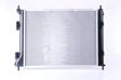 NISSENS Radiator 10400163 Cooling fins material: Aluminium, Core Depth [mm]: 16, Core Length [mm]: 480, Core Width [mm]: 374, Inlet O [mm]: 35, Outlet O [mm]: 35, Radiator type: Brazed cooling fins, Supplementary Article/Info 2: without cap, without expansion tank, Supplementary Article/Supplementary Info: with gaskets/seals, Water Tank Material (radiator): Plastic Technical Information: Radiator with 5mm system-Advanced technology with higher power effect 3.