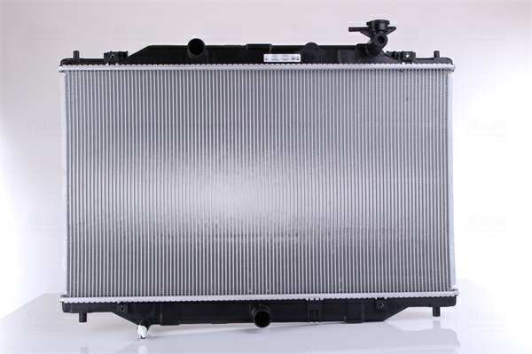 NISSENS Radiator 10400183 Cooling fins material: Aluminium, Core Depth [mm]: 16, Core Length [mm]: 424, Core Width [mm]: 733, Radiator type: Brazed cooling fins, Water Tank Material (radiator): Plastic 1.