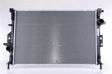 NISSENS Radiator 10400215 Cooling fins material: Aluminium, Core Depth [mm]: 26, Core Length [mm]: 670, Core Width [mm]: 449, Inlet O [mm]: 38,5, Outlet O [mm]: 38,5, Radiator type: Brazed cooling fins, Supplementary Article/Info 2: without cap, without expansion tank, Supplementary Article/Supplementary Info: with gaskets/seals, Water Tank Material (radiator): Plastic Technical Information: Radiator with 5mm system-Advanced technology with higher power effect 2.
