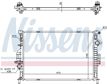NISSENS Radiator 10400215 Cooling fins material: Aluminium, Core Depth [mm]: 26, Core Length [mm]: 670, Core Width [mm]: 449, Inlet O [mm]: 38,5, Outlet O [mm]: 38,5, Radiator type: Brazed cooling fins, Supplementary Article/Info 2: without cap, without expansion tank, Supplementary Article/Supplementary Info: with gaskets/seals, Water Tank Material (radiator): Plastic Technical Information: Radiator with 5mm system-Advanced technology with higher power effect 6.