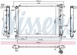 NISSENS Radiator 10400151 Cooling fins material: Aluminium, Core Depth [mm]: 16, Core Length [mm]: 635, Core Width [mm]: 480, Radiator type: Brazed cooling fins, Supplementary Article/Supplementary Info: with oil cooler, Water Tank Material (radiator): Plastic Technical Information: Radiator with 5mm system-Advanced technology with higher power effect 6.