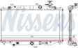 NISSENS Radiator 10400184 Cooling fins material: Aluminium, Core Depth [mm]: 26, Core Length [mm]: 375, Core Width [mm]: 733, Radiator type: Brazed cooling fins, Supplementary Article/Supplementary Info: with oil cooler, Water Tank Material (radiator): Plastic 7.