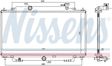 NISSENS Radiator 10400190 Cooling fins material: Aluminium, Core Depth [mm]: 16, Core Length [mm]: 375, Core Width [mm]: 728, Inlet O [mm]: 34, Outlet O [mm]: 34, Radiator type: Brazed cooling fins, Supplementary Article/Info 2: without expansion tank, Supplementary Article/Supplementary Info: without gasket/seal, Water Tank Material (radiator): Plastic 6.
