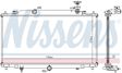 NISSENS Radiator 10400185 Cooling fins material: Aluminium, Core Depth [mm]: 16, Core Length [mm]: 375, Core Width [mm]: 733, Radiator type: Brazed cooling fins, Water Tank Material (radiator): Plastic 7.