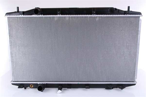NISSENS Radiator 10400179 Cooling fins material: Aluminium, Core Depth [mm]: 28, Core Length [mm]: 375, Core Width [mm]: 708, Radiator type: Brazed cooling fins, Water Tank Material (radiator): Plastic Technical Information: Radiator with 5mm system-Advanced technology with higher power effect 1.
