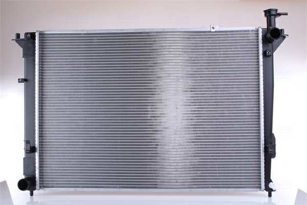 NISSENS Radiator 10400160 Cooling fins material: Aluminium, Core Depth [mm]: 16, Core Length [mm]: 670, Core Width [mm]: 478, Inlet O [mm]: 35, Outlet O [mm]: 35, Radiator type: Brazed cooling fins, Supplementary Article/Info 2: without expansion tank, Supplementary Article/Supplementary Info: without gasket/seal, Water Tank Material (radiator): Plastic 1.