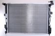 NISSENS Radiator 10400151 Cooling fins material: Aluminium, Core Depth [mm]: 16, Core Length [mm]: 635, Core Width [mm]: 480, Radiator type: Brazed cooling fins, Supplementary Article/Supplementary Info: with oil cooler, Water Tank Material (radiator): Plastic Technical Information: Radiator with 5mm system-Advanced technology with higher power effect 1.