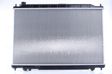 NISSENS Radiator 10400199 Cooling fins material: Aluminium, Core Depth [mm]: 16, Core Length [mm]: 450, Core Width [mm]: 729, Inlet O [mm]: 35,5, Outlet O [mm]: 35,5, Radiator type: Brazed cooling fins, Supplementary Article/Info 2: without expansion tank, Supplementary Article/Supplementary Info: without gasket/seal, Water Tank Material (radiator): Plastic 3.