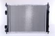 NISSENS Radiator 10400162 Cooling fins material: Aluminium, Core Depth [mm]: 16, Core Length [mm]: 500, Core Width [mm]: 374, Inlet O [mm]: 35, Outlet O [mm]: 35, Radiator type: Brazed cooling fins, Supplementary Article/Info 2: without cap, without expansion tank, Supplementary Article/Supplementary Info: with oil cooler, with gaskets/seals, Water Tank Material (radiator): Plastic Technical Information: Radiator with 5mm system-Advanced technology with higher power effect 3.