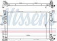 NISSENS Radiator 10400143 Cooling fins material: Aluminium, Core Depth [mm]: 26, Core Length [mm]: 640, Core Width [mm]: 425, Inlet O [mm]: 33,2, Outlet O [mm]: 33, Radiator type: Brazed cooling fins, Supplementary Article/Info 2: without cap, without expansion tank, Supplementary Article/Supplementary Info: with gaskets/seals, Water Tank Material (radiator): Plastic 7.