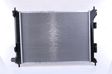 NISSENS Radiator 10400131 Cooling fins material: Aluminium, Core Depth [mm]: 16, Core Length [mm]: 500, Core Width [mm]: 369, Inlet O [mm]: 35, Outlet O [mm]: 33, Radiator type: Brazed cooling fins, Supplementary Article/Info 2: without expansion tank, Supplementary Article/Supplementary Info: with gaskets/seals, Water Tank Material (radiator): Plastic Technical Information: Radiator with 5mm system-Advanced technology with higher power effect 3.